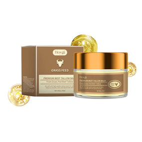 Hoygi 50g Beef Tallow Face Cream Moisturizer Repair Dry Rough Skin Increase Elasticity Hydration Smooth Tallow Nourishing Balm