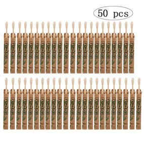 50pcs Natural Bamboo Toothbrush Wood Toothbrushes Soft Bristles Capitellum Fiber Teeth brush Eco-Friendly Oral Tooth Care