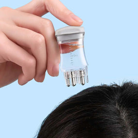 Scalp Applicator Mini Head Massager Roller Ball Brush Hair Growth Essential Oil Medicine Liquid Applicator Massage Comb