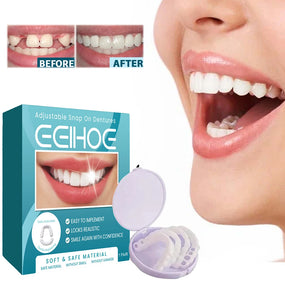 Adjustable Dentures Teeth Veneers Restoration Dentures Decorate Gaps Imitation Tooth Cover Fake Teeth for Teeth Beauty