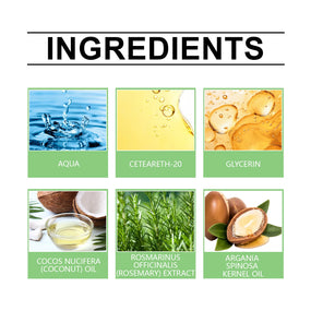 Rosemary Curly Hair Elastin Improve Hair Brightness Smooth Frizzy Hair Prevent Dryness Moisturize Shape Fluffy Hair Care Product