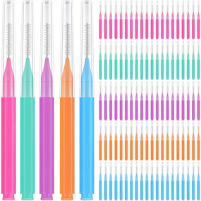 New 100Pcs/Box I-type Push Pull Interdental Brush 0.6-1.5Mm Cleaning Between Teeth Oral Care Orthodontic I Shape Tooth Floss
