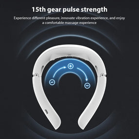 Cervical Spine Massager 15 Gears 6 Modes Cervical Therapy Massage Stimulator USB Charging Vibration Pulse 500mAh for Home Office