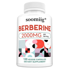 Berberine Supplement Capsules 2000mg - Promotes Digestive Health, Antioxidant, Supports Immune System, Heart Health