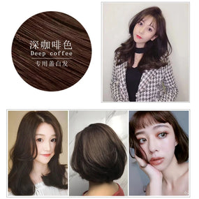 Permanent Hair Dye Shampoo For Women Men Chestnut Coffee Black Fast Hair Coloring Dying Shampoo Natural Plant Essence Cream