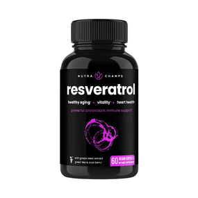 Organic Resveratrol Supplement - Powerful Antioxidant, Helps with Circulatory Health, Immune Support, Promotes Healthy Aging