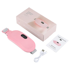 Wireless USB Warm Palace Belt 5 Gear Infrared Heating Pad Vibration Abdomen Belly Massager Brace For Women Menstrual Pain Relief